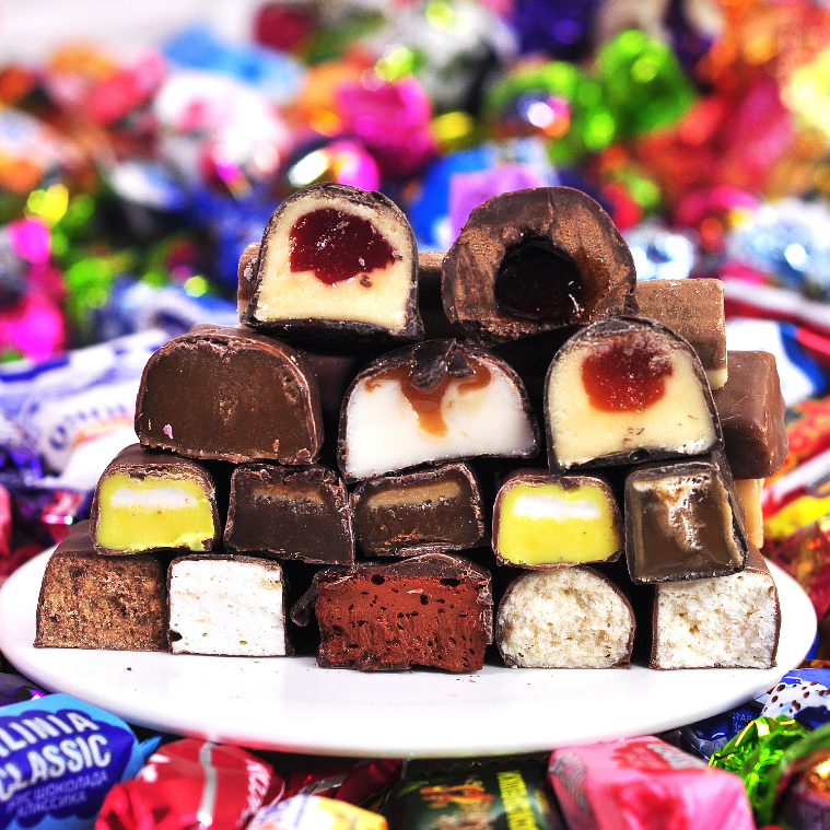 Liamair/拉迈尔俄罗斯原装进口混合糖果混装巧克力糖果喜糖500g