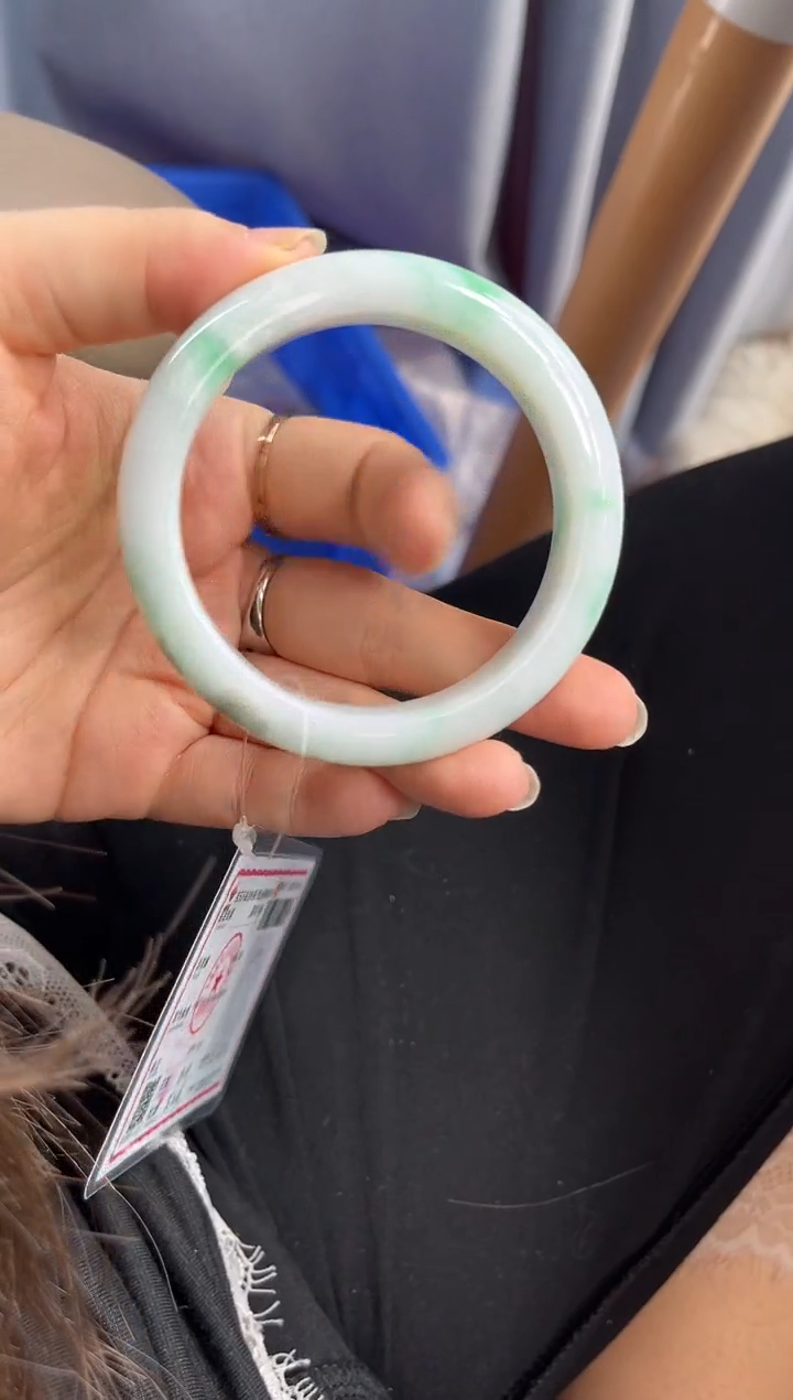 未镶嵌手镯翡翠0987412480有纹裂瑕疵已告知