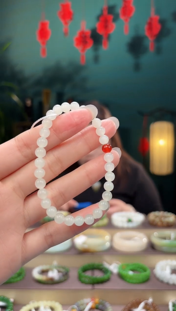 【闪购商品】和田玉手串未镶嵌卡6手串