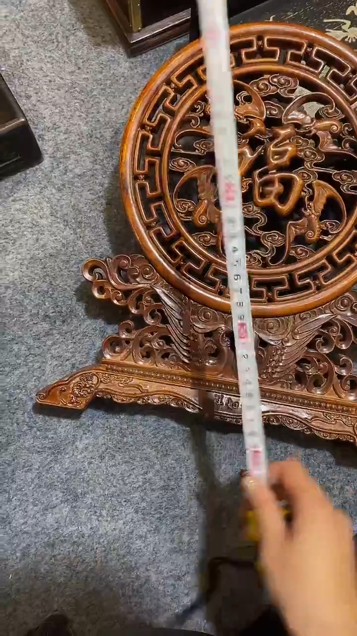 木紫檀雕刻板一物一拍