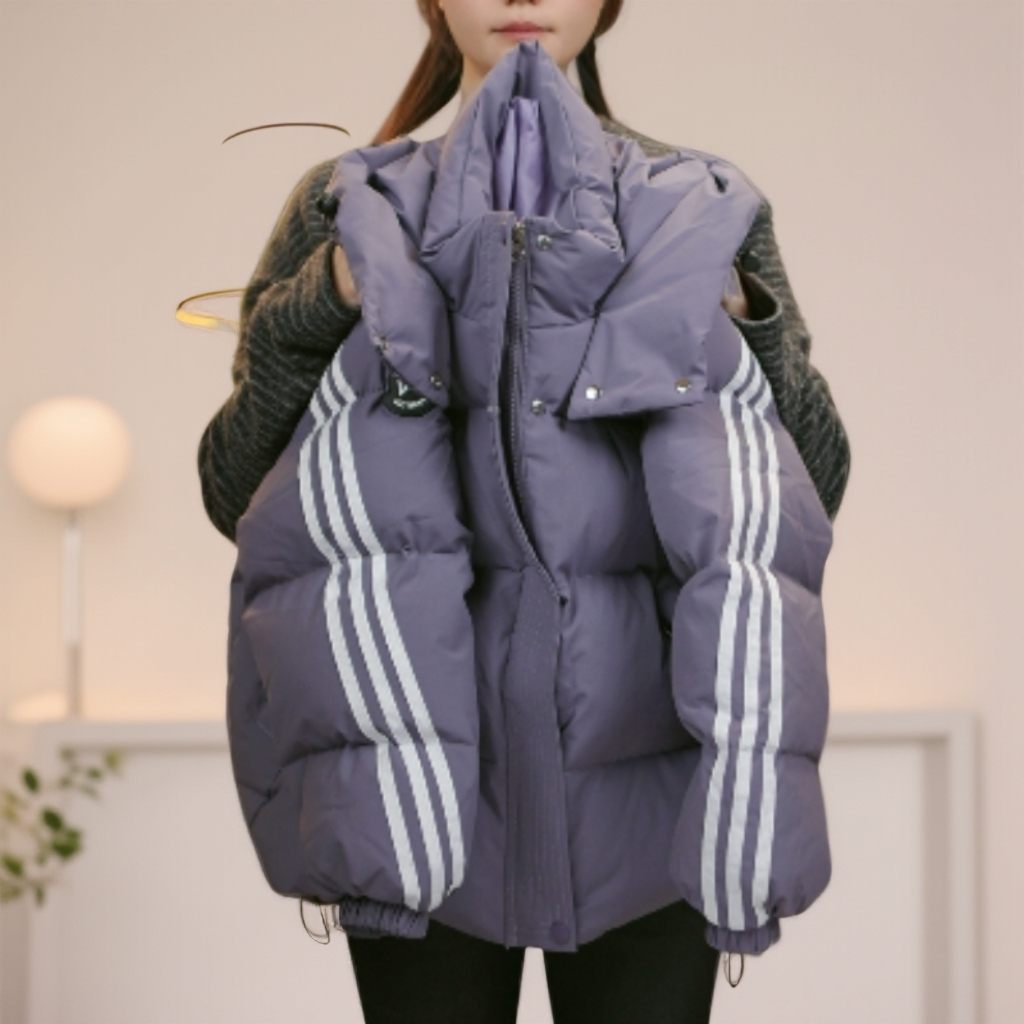 【湫湫】韩版休闲厚款加厚冬季童装中大童连帽保暖百搭时尚羽绒服04