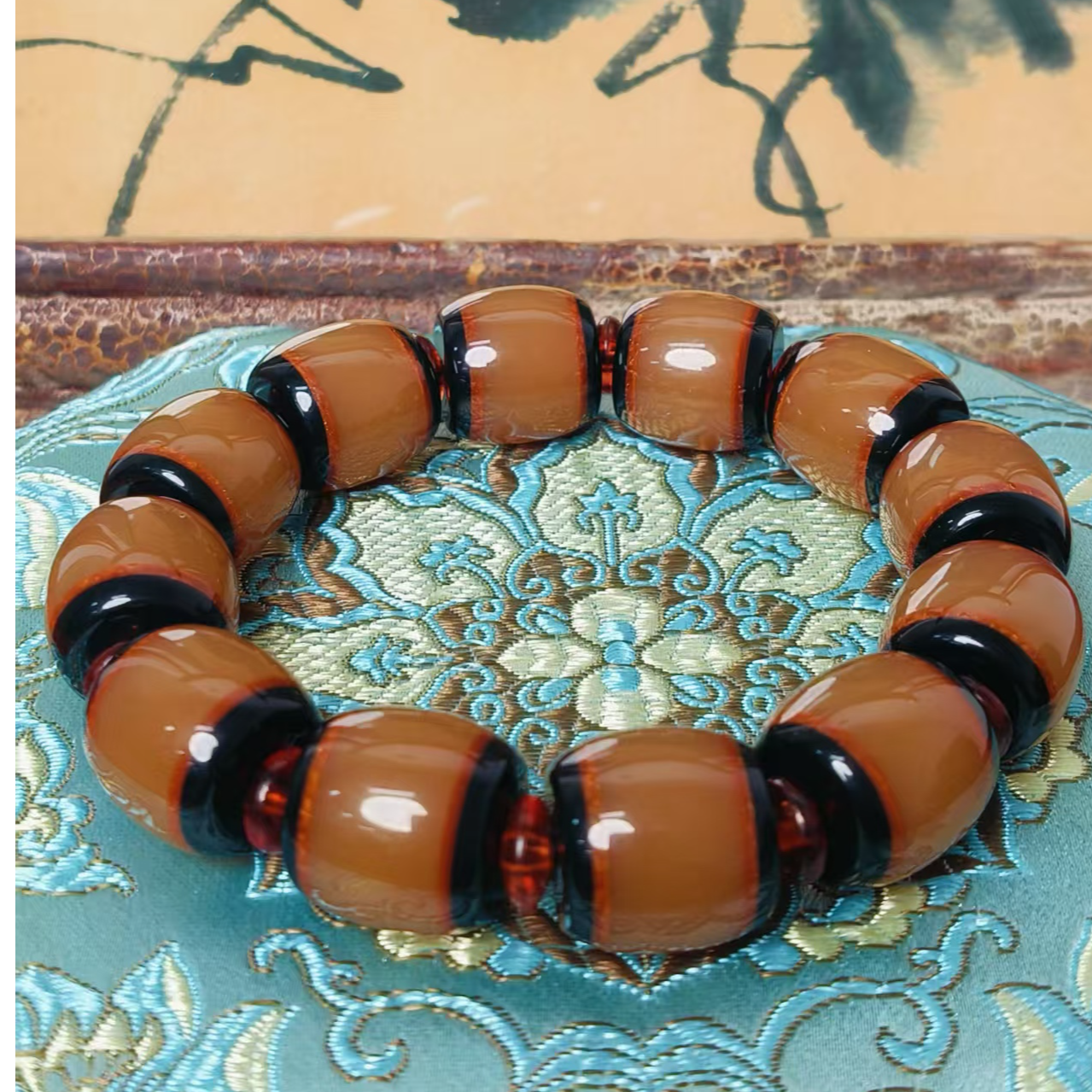 叁国风复古精选桶珠手串