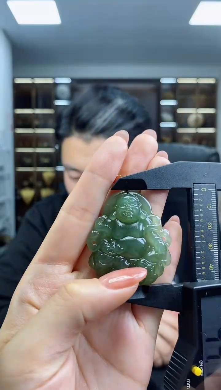 【闪购商品】和田玉颈饰未镶嵌财神清货3