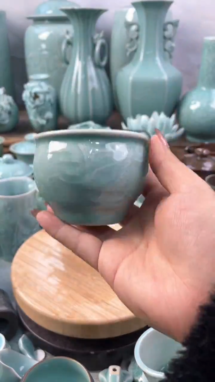 【闪购商品】正品 慧仙青瓷 主人杯