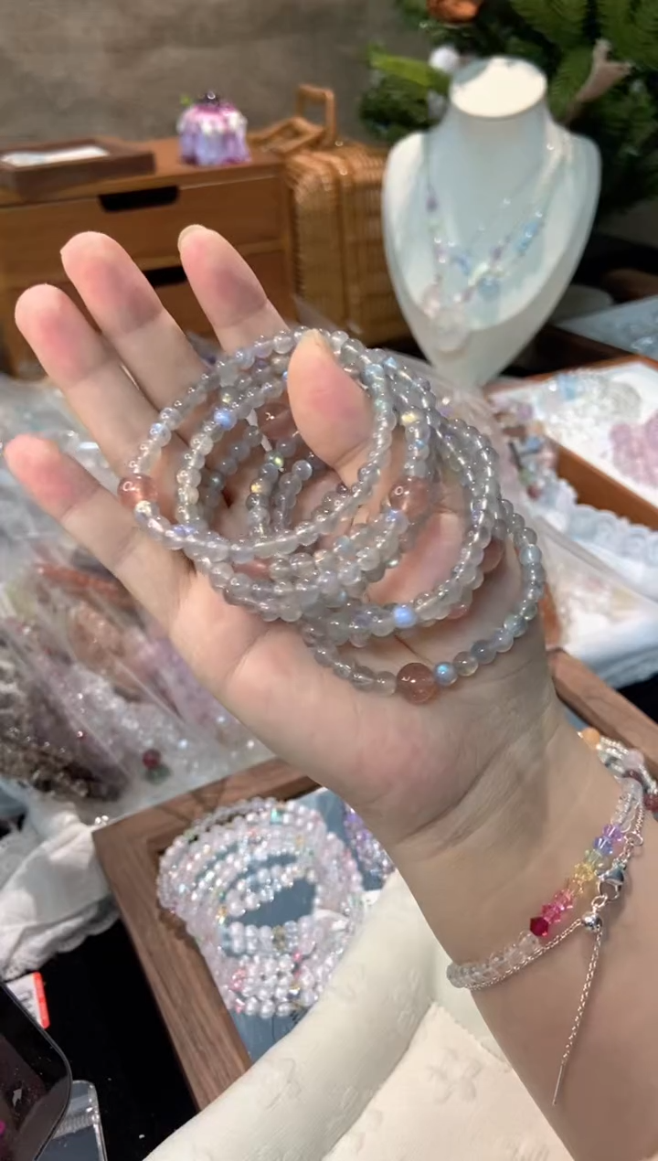 未镶嵌手串水晶孤品捡漏均匀瑕疵介意勿拍