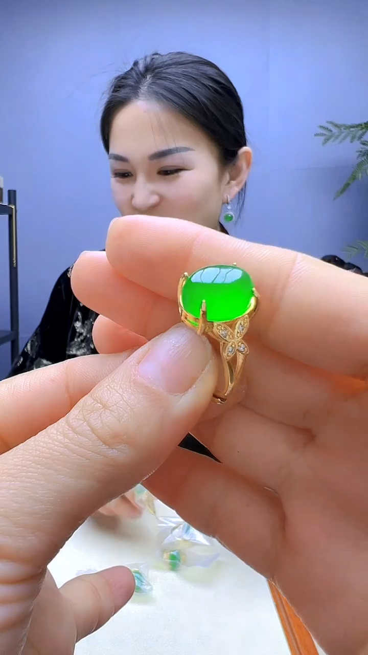 【闪购商品】翡翠颈饰14K金镶嵌颈饰