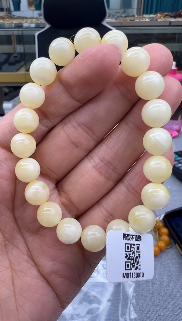 未镶嵌琥珀手链159秒拍号假一罚十