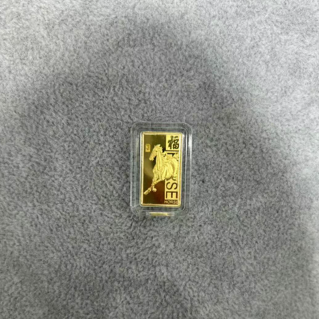 CBAI/菜百SY投资金条足金999.9马年金条实心