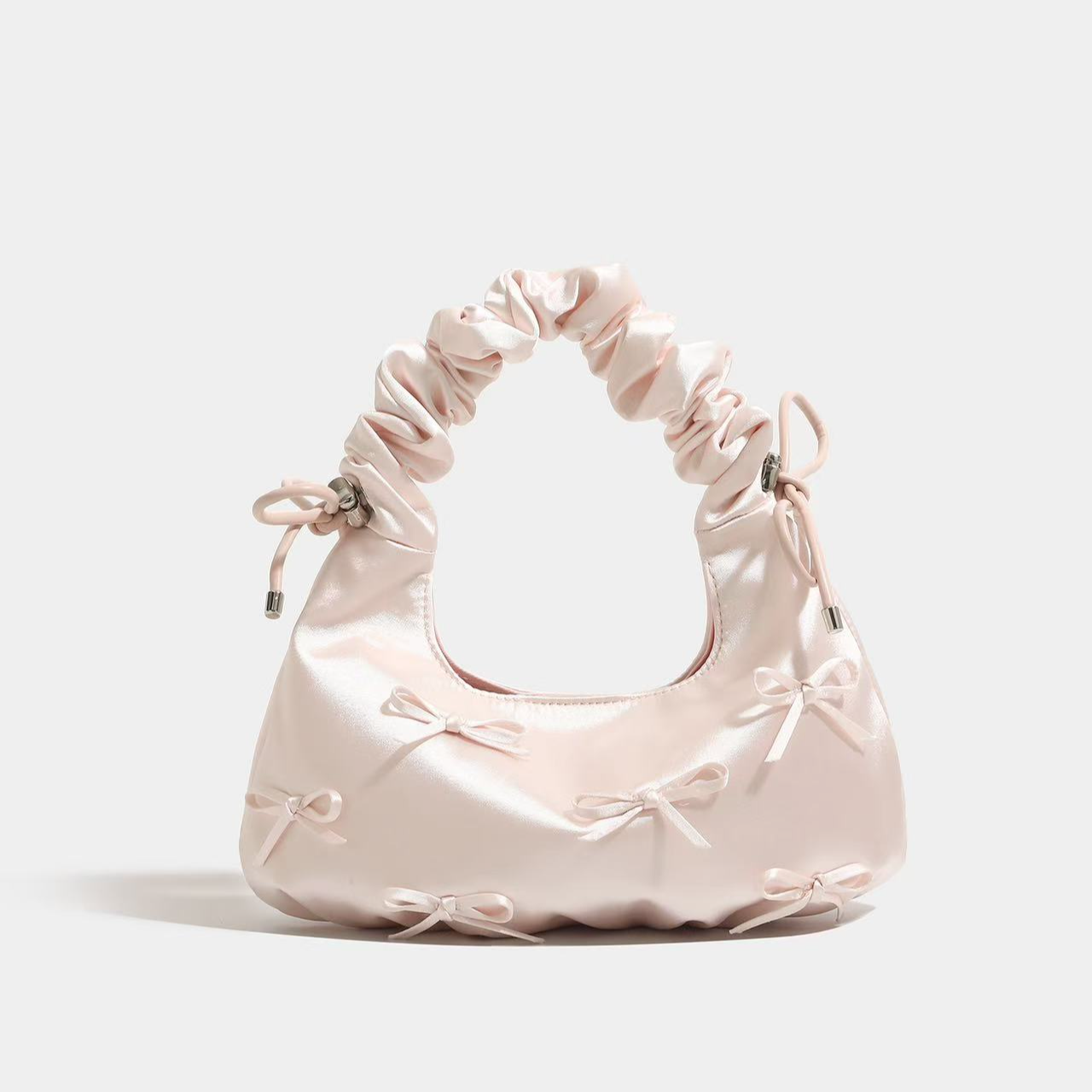 CLEVER蝴蝶结褶皱云朵包甜美可爱春夏新款单肩腋下包