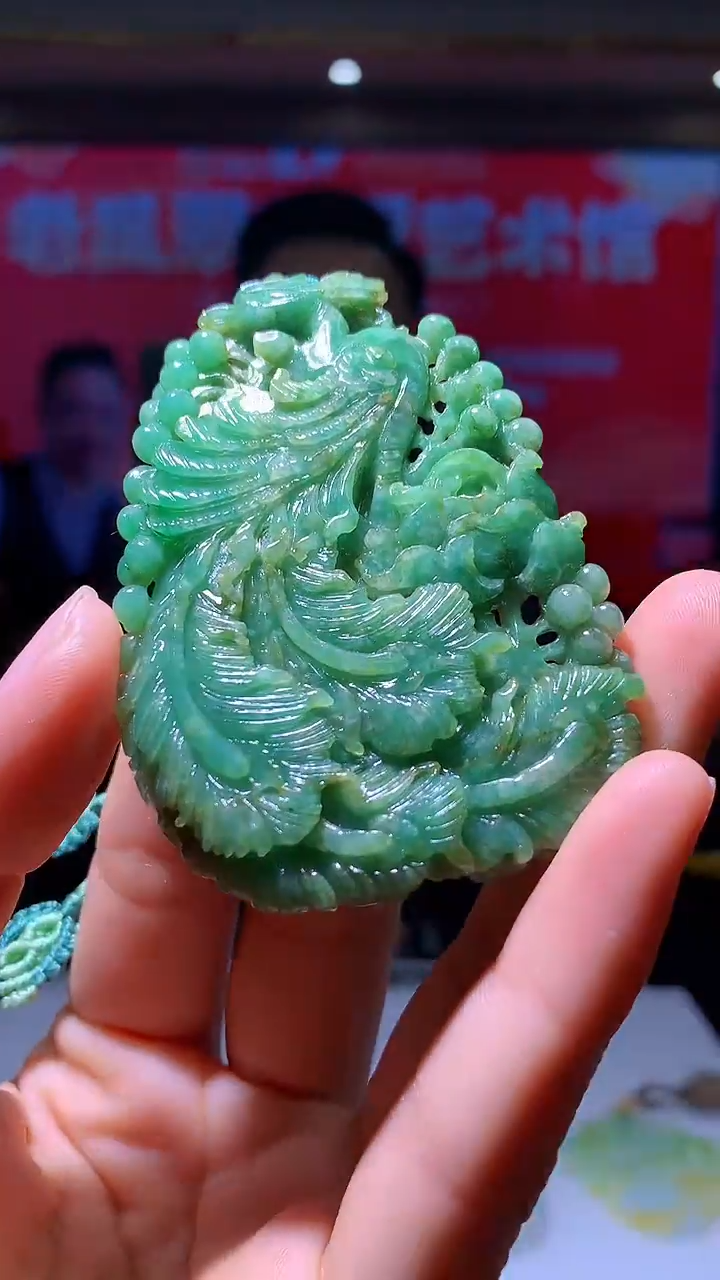 【闪购商品】定制翡翠未镶嵌1034hm-毛货挂件22