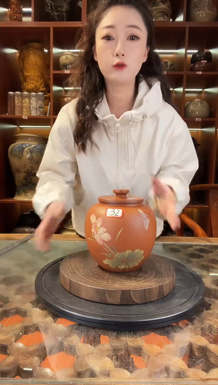 【闪购商品】缸云南建水紫陶复烧小茶罐@32