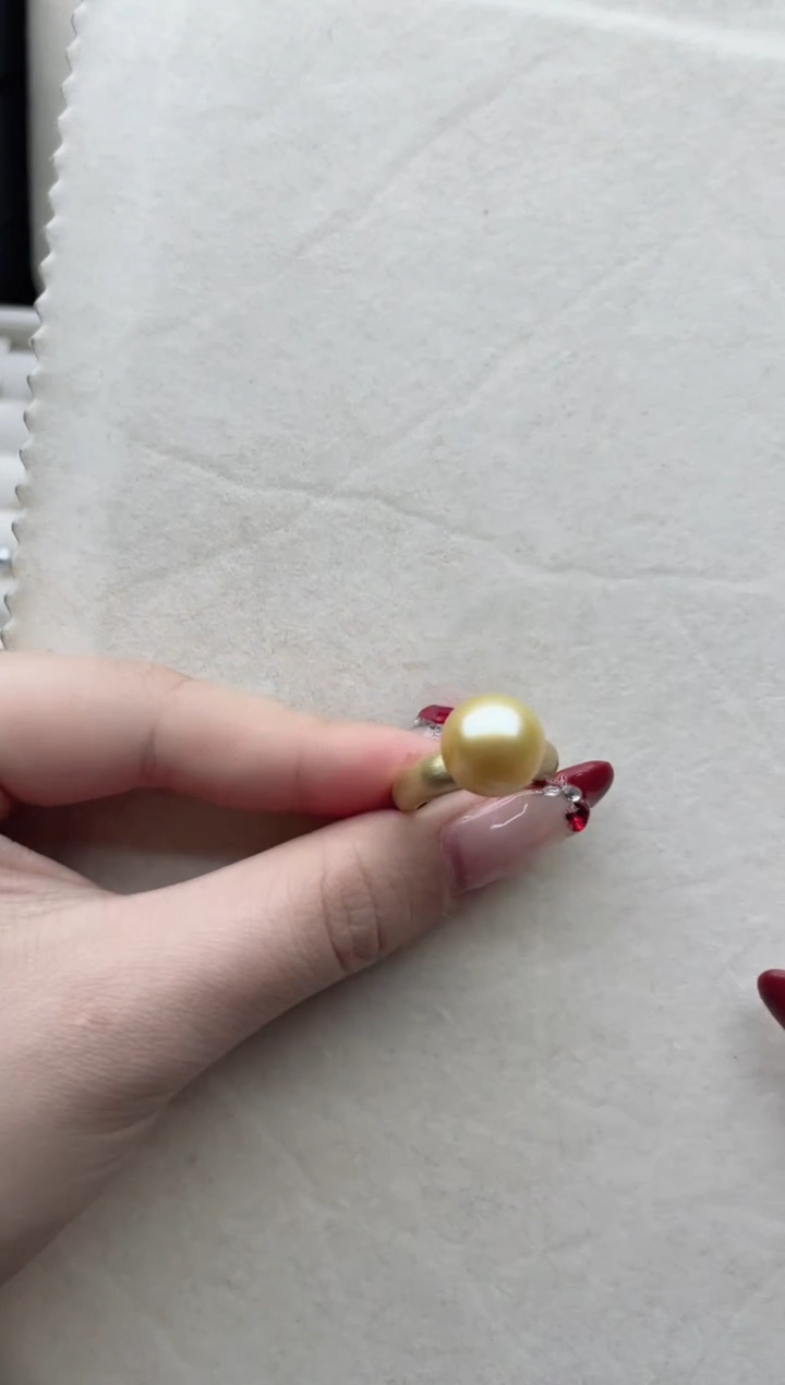【闪购商品】海水珍珠戒指银S925镶嵌Y40