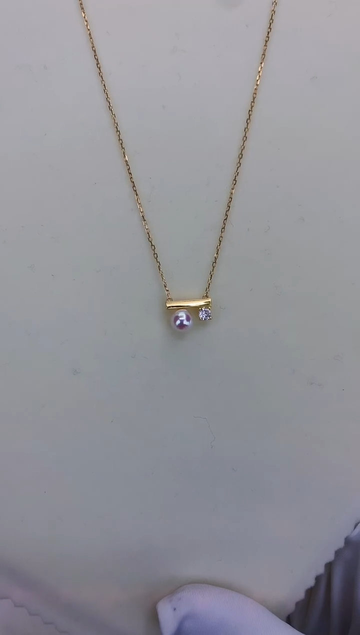 银S925镶嵌DA海水珍珠 GD041 套链 7