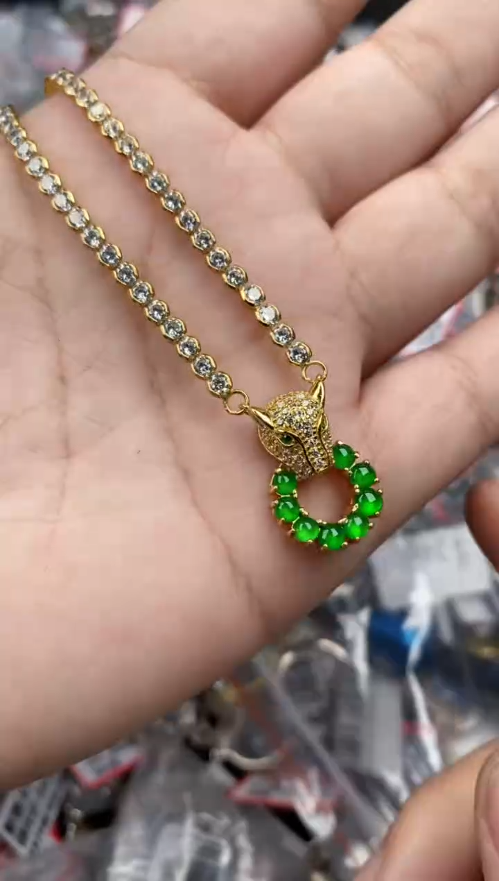 银S925镶嵌戒指翡翠2121   5