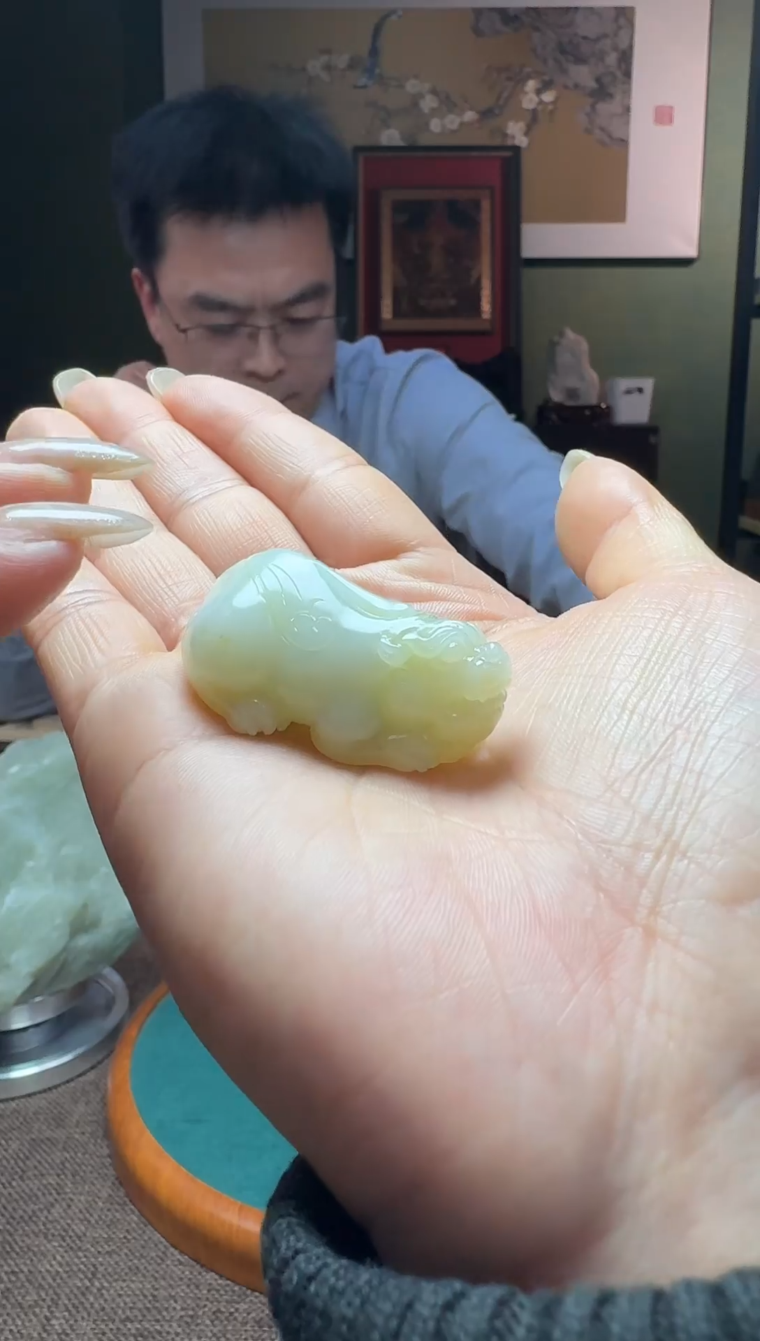 颈饰未镶嵌和田玉嘎***～米达