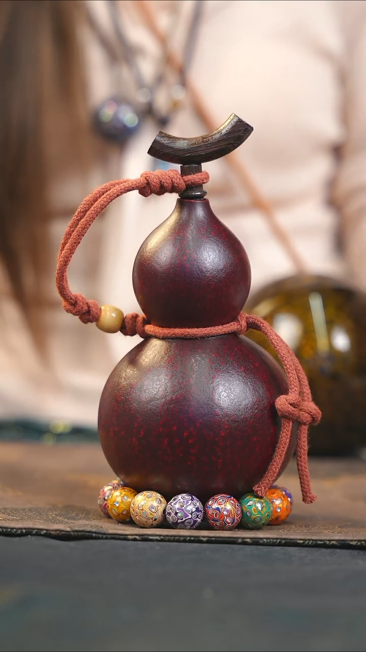 【闪购商品】WH217大漆酒葫芦不包手串及旋转底座