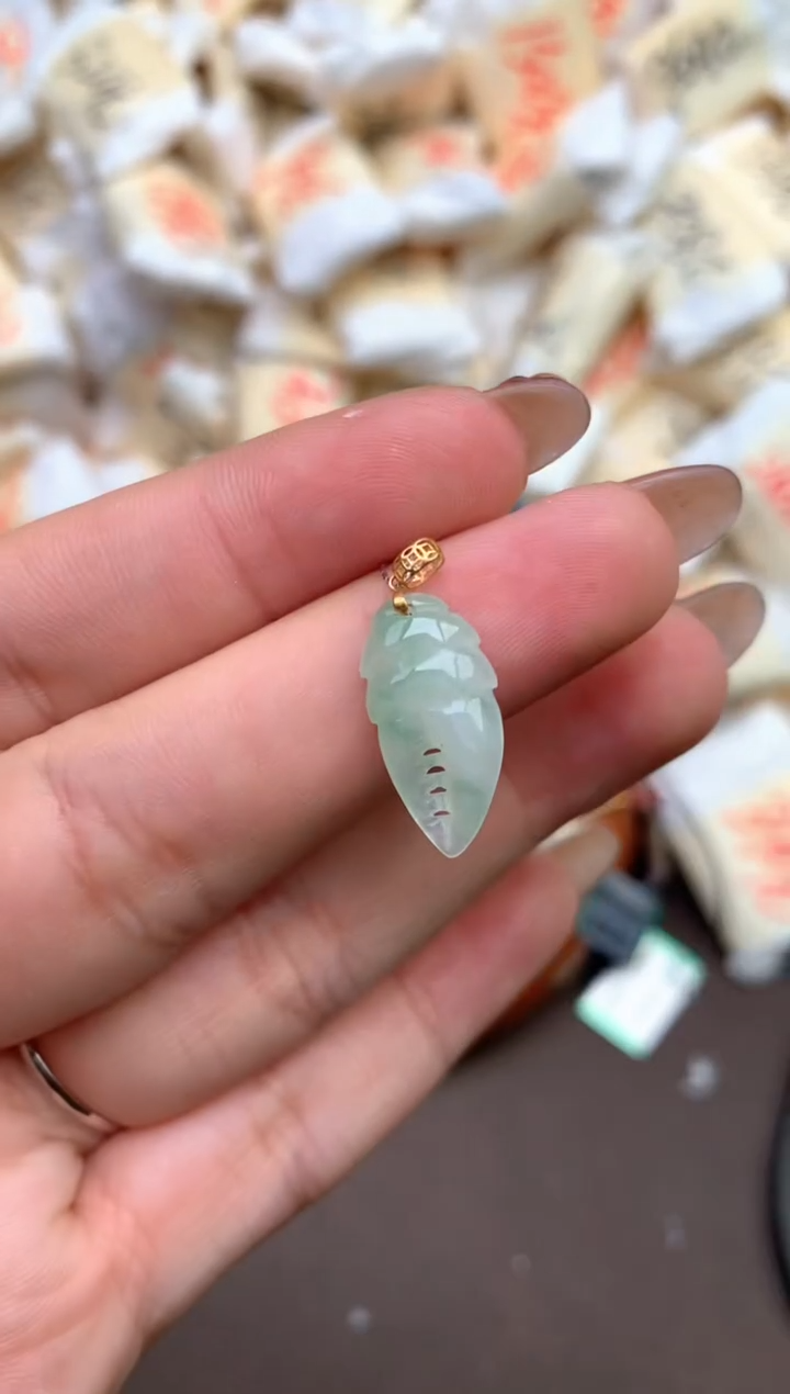 【闪购商品】翡翠颈饰18K金镶嵌—