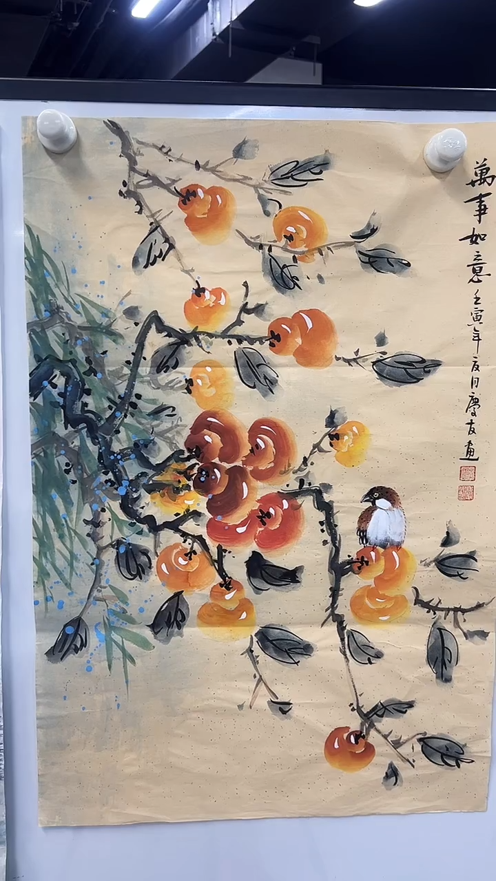 国画花鸟画手绘作品