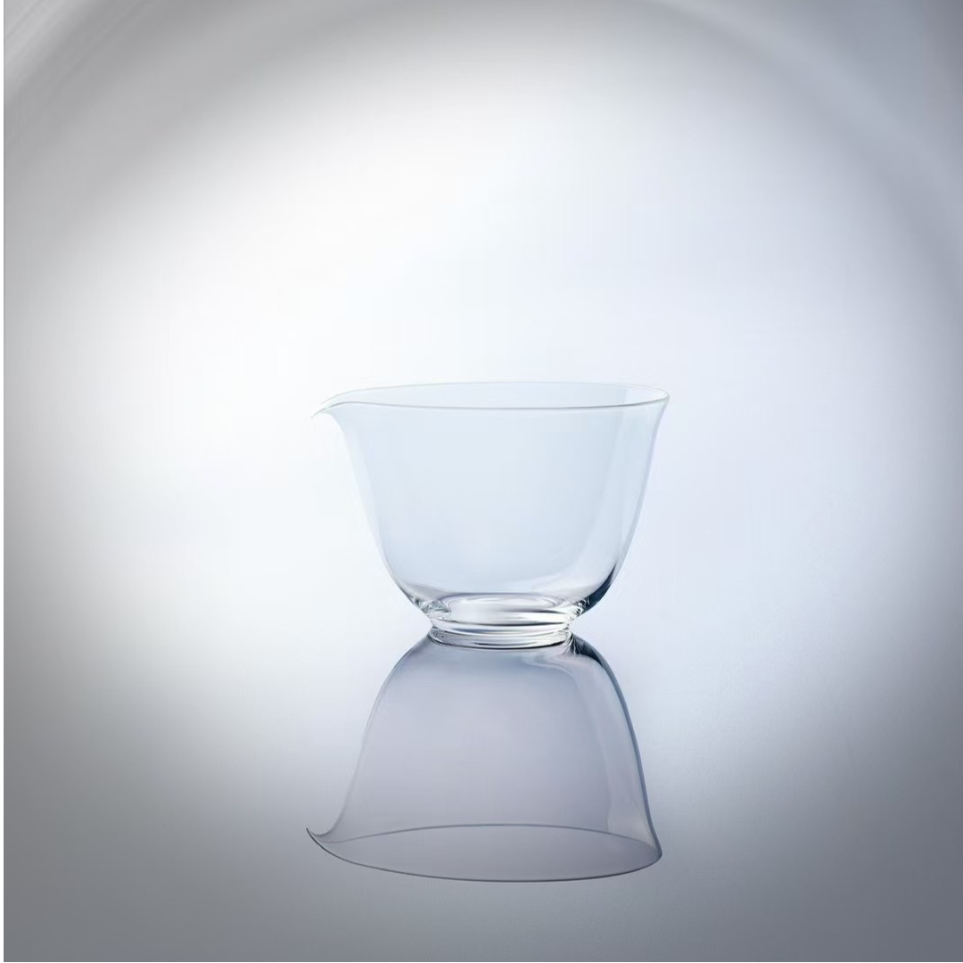 魏小玻|透明公道杯|水滴形|玻璃公道|分茶器