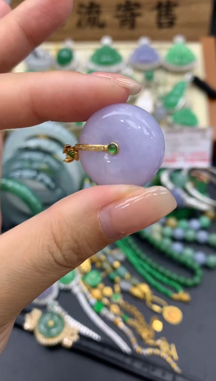 【闪购商品】翡翠颈饰18K金镶嵌176-中国好珍宝