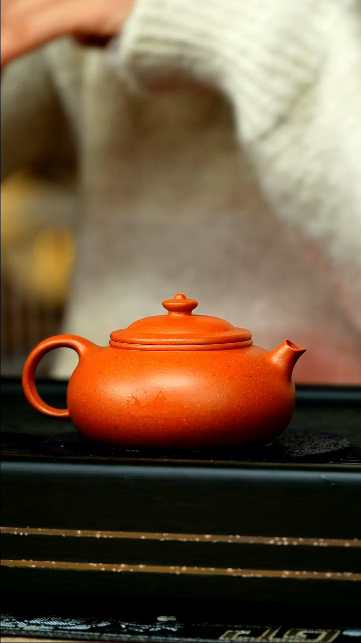 茶壶紫砂全手工降坡泥寒江壶  180cc