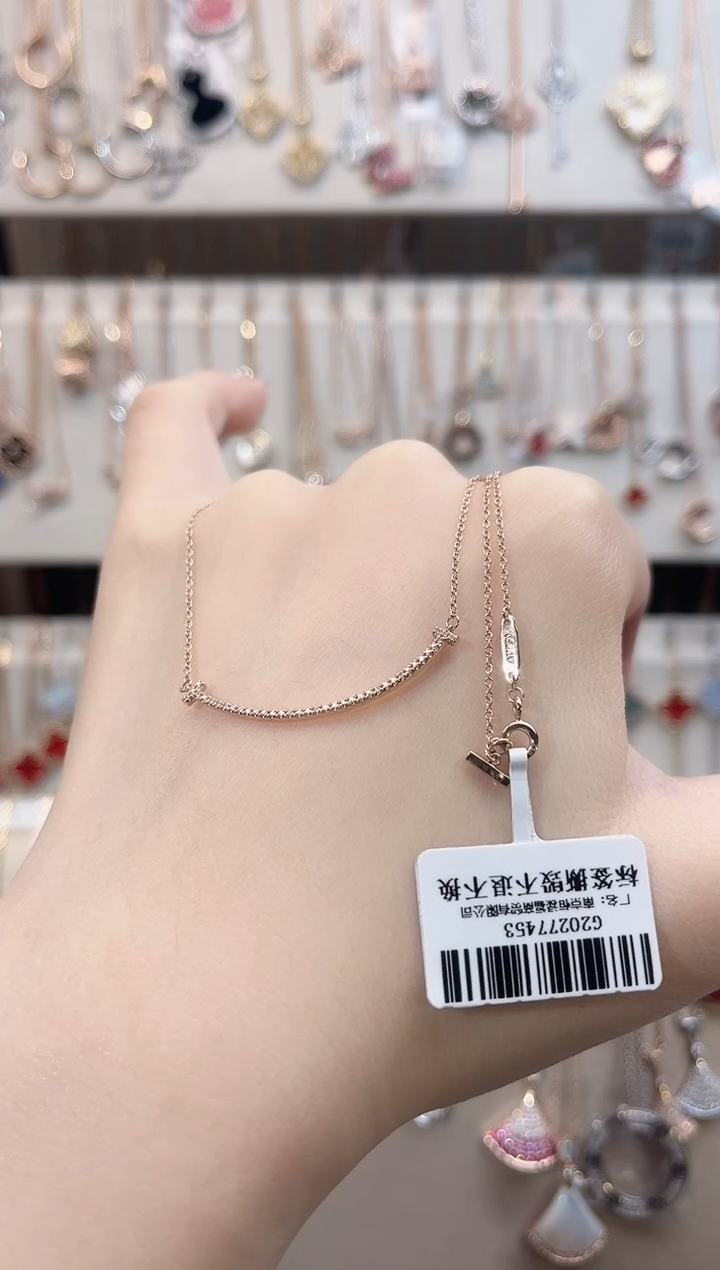 【闪购商品】颈饰钻石18K金镶嵌18K金镶嵌 K玫