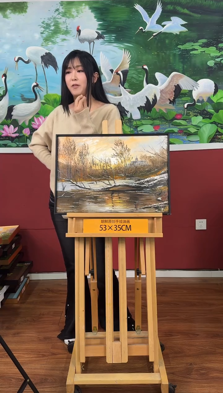油画【1号】约53*35cm丨朝鲜原创纯手绘孤品油画丨顺丰包邮