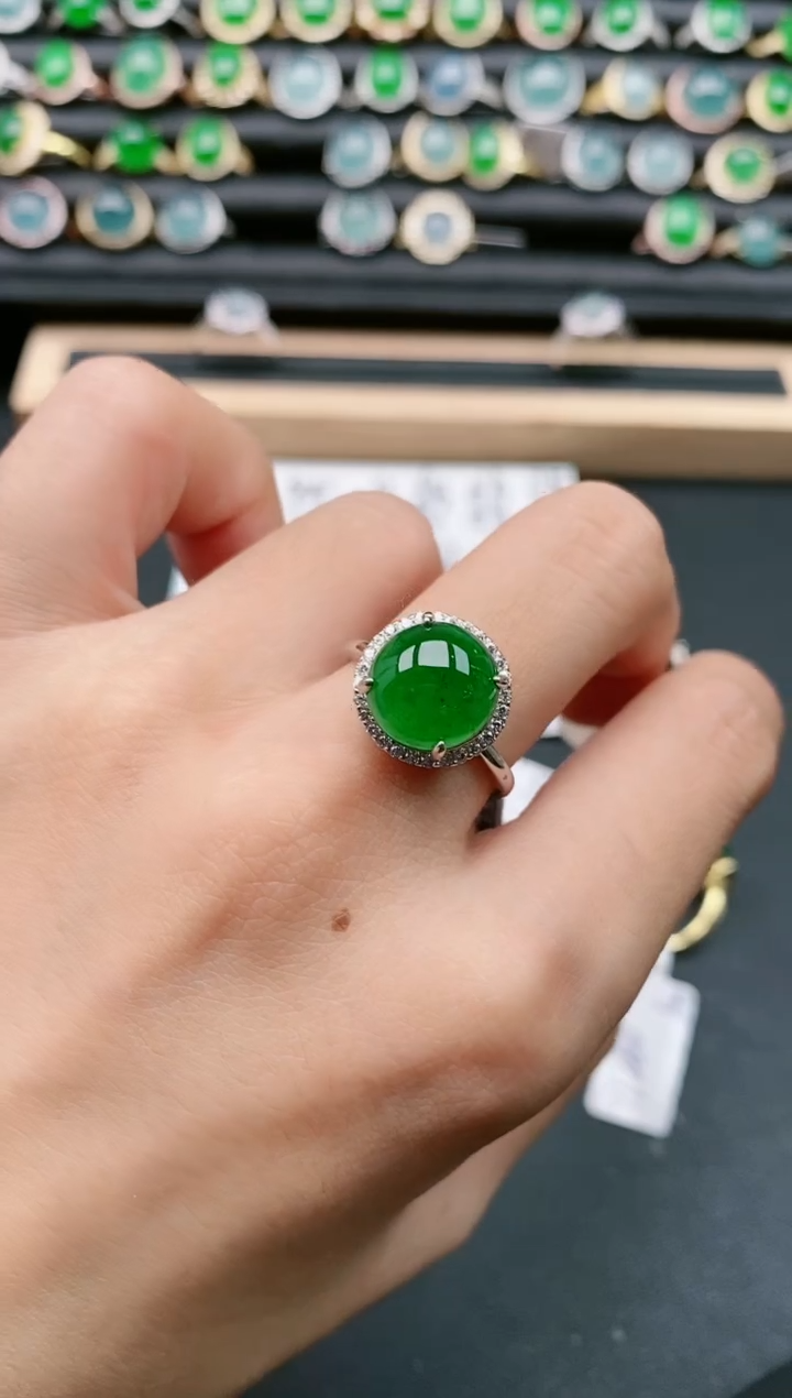 【闪购商品】翡翠戒指银S925镶嵌11111111