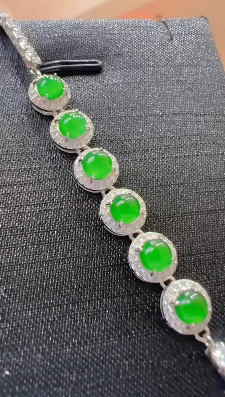 【闪购商品】翡翠手链银S925镶嵌         