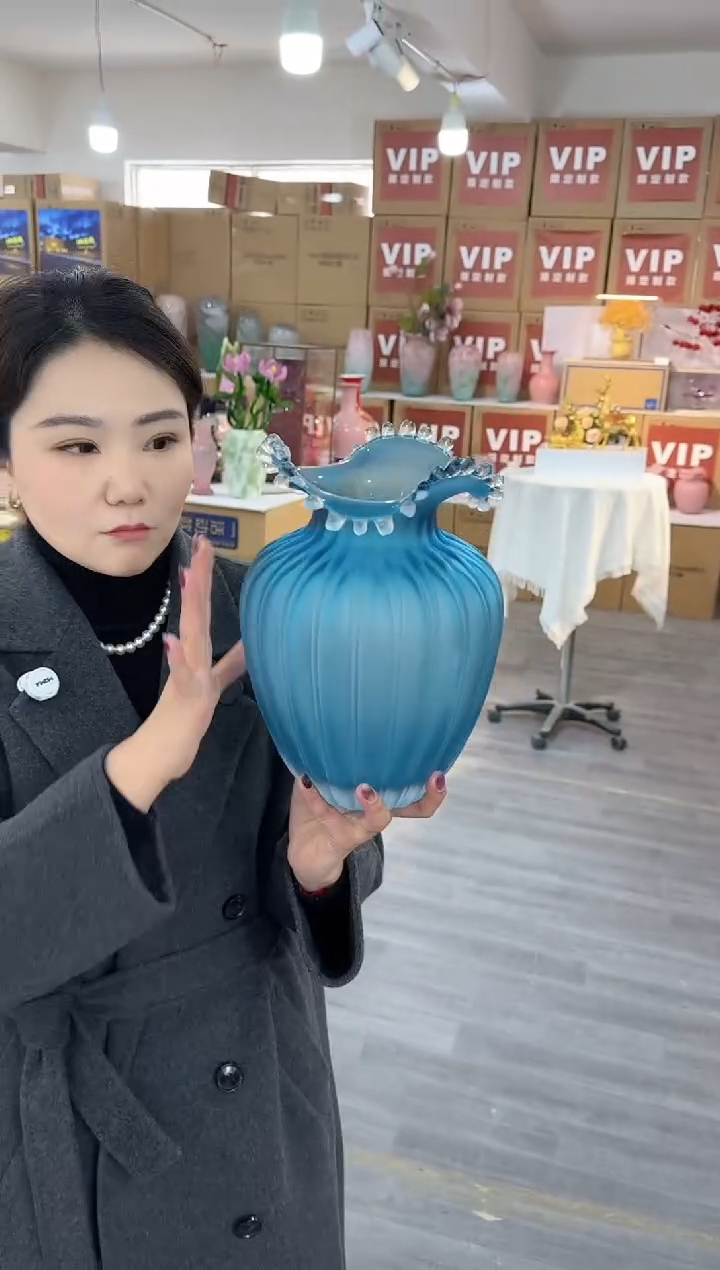 【闪购商品】琉璃椿疆花器N-8晚