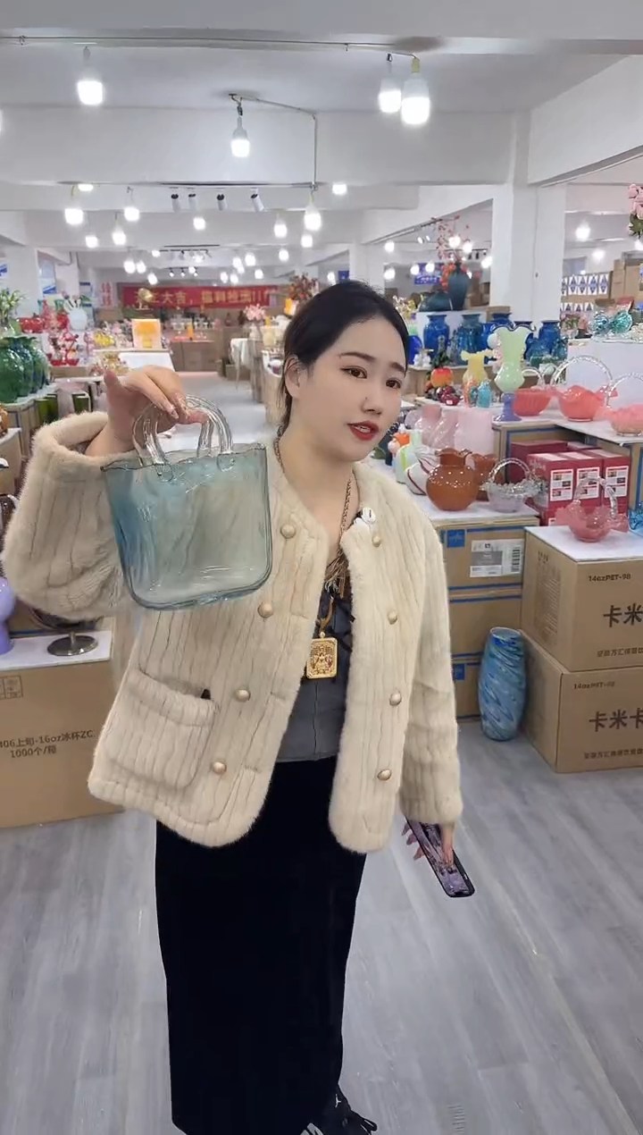 【闪购商品】无铅玻璃玖月花器L-品4