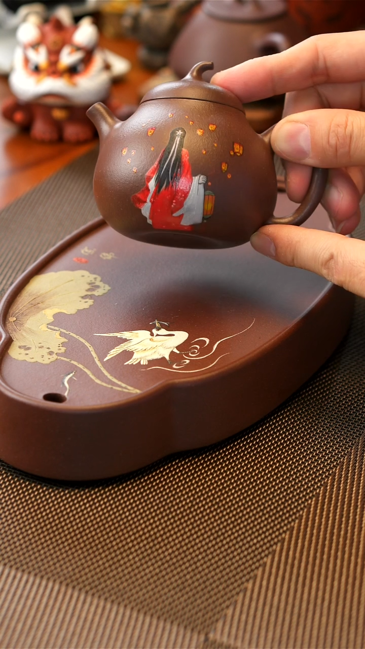 【闪购商品】紫砂茶壶 念一茶器140cc小茄瓜