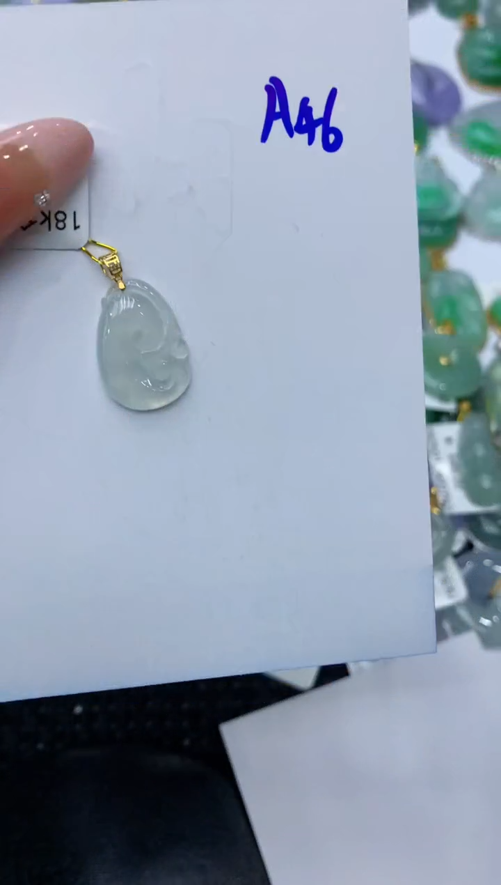 【闪购商品】翡翠颈饰18K金镶嵌111111111
