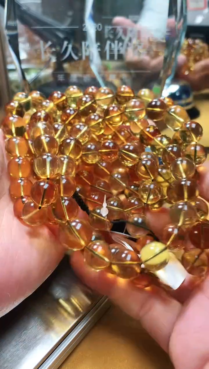 【闪购商品】琥珀手串未镶嵌琥珀108