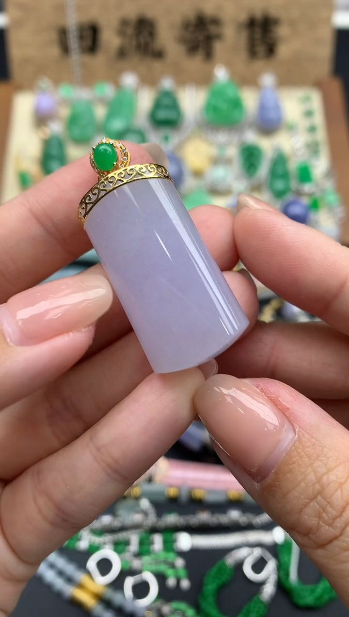 【闪购商品】翡翠颈饰18K金镶嵌171-中国好珍宝