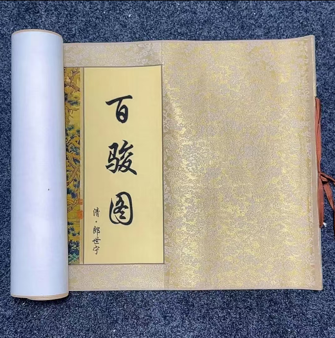 【百骏图】客厅装饰画高清复刻艺术微喷佳作