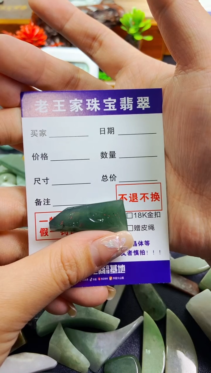 【闪购商品】翡翠颈饰未镶嵌料子