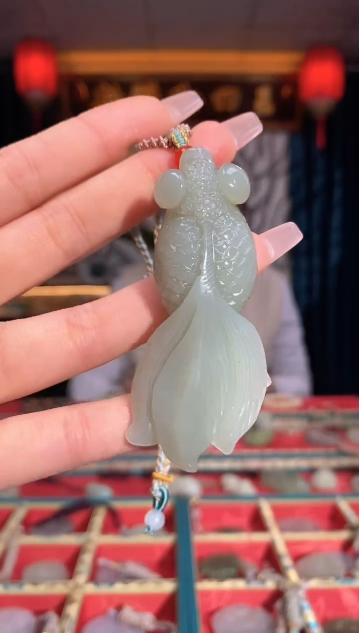 【闪购商品】和田玉颈饰未镶嵌锦鲤