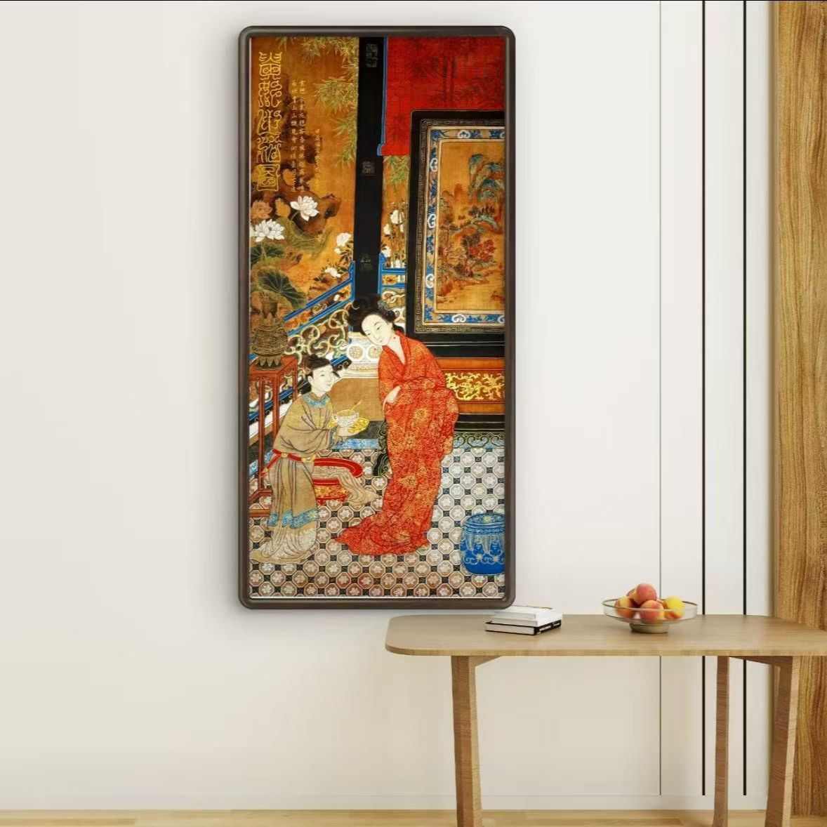 【手绘秘彩描金】苏瑾手绘国画 —《贵妃出浴》