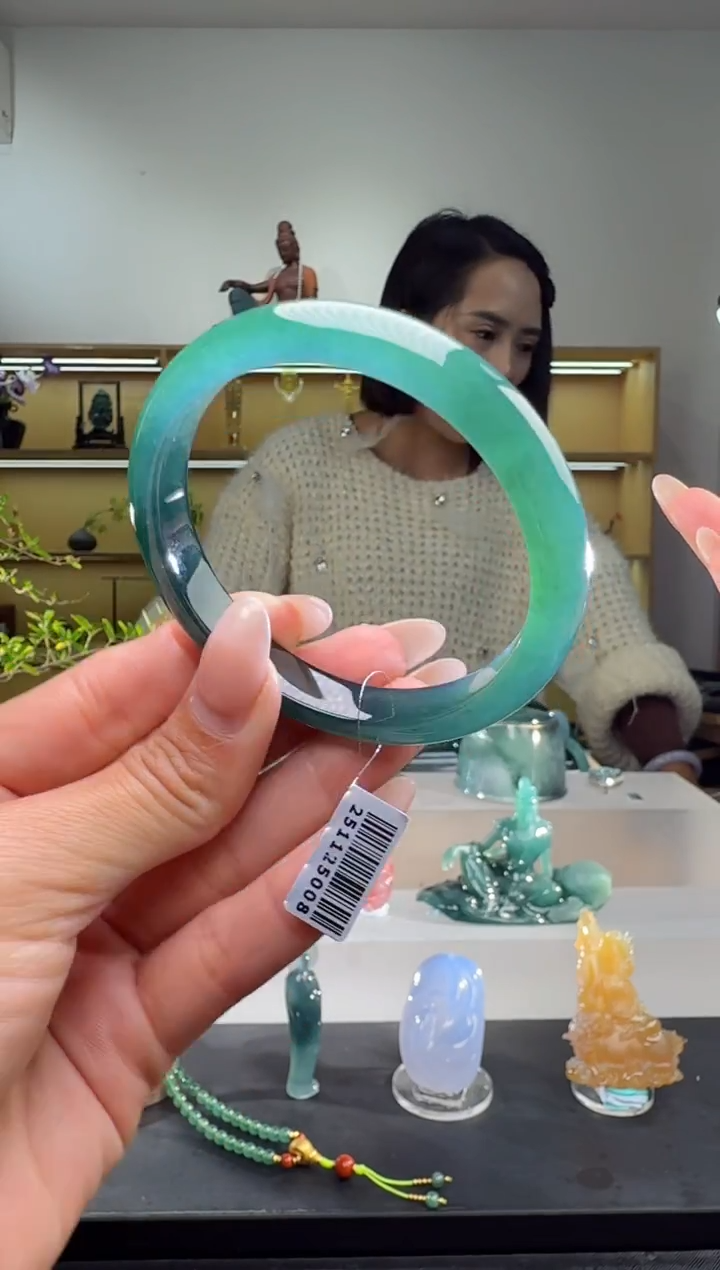 未镶嵌手镯翡翠53.2圈