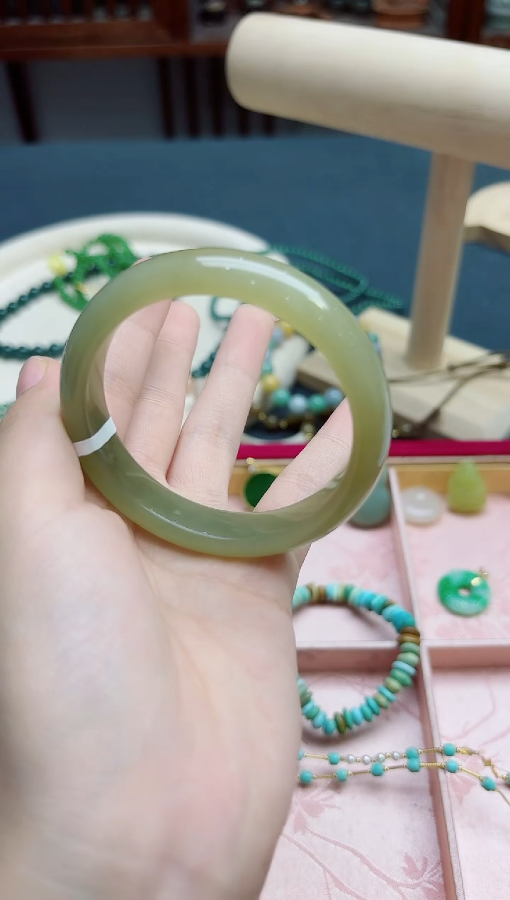 和田玉手镯未镶嵌和田玉53+#手镯*1 YR