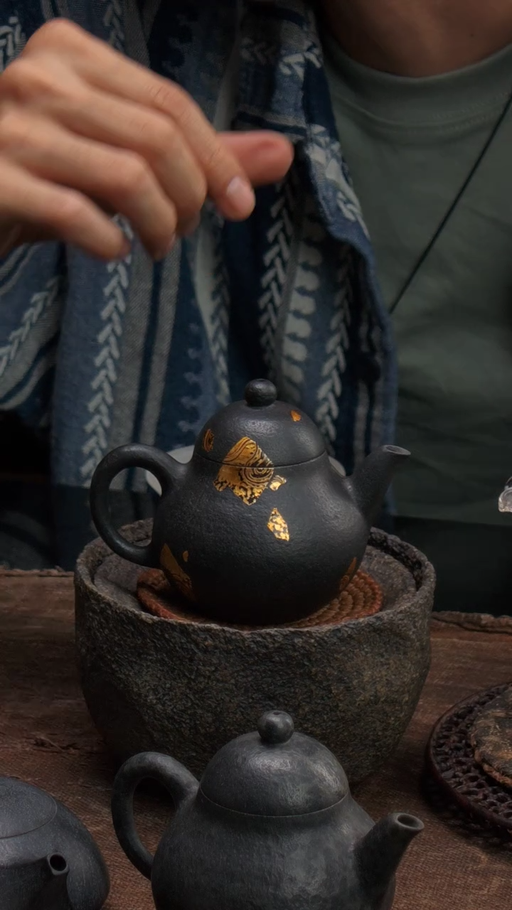 超薄胎0.7毫米厚140cc结合大漆