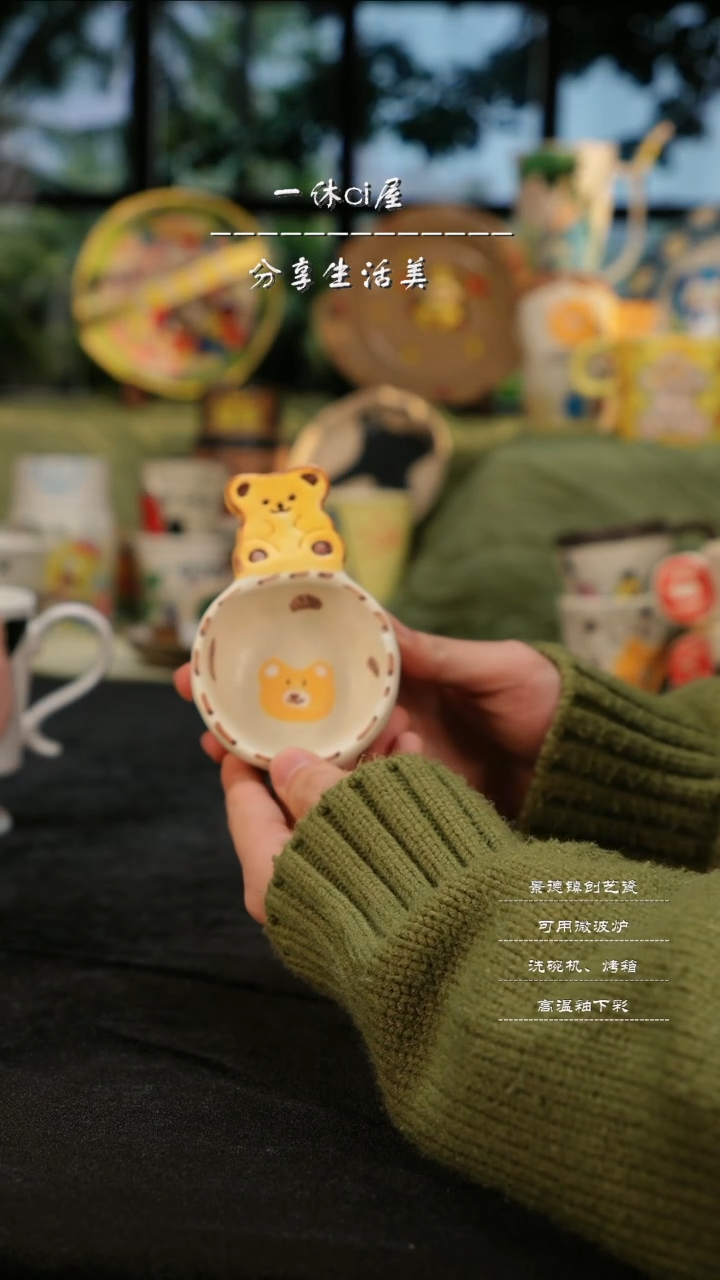 【闪购商品】摆件亲工手绘陶瓷-