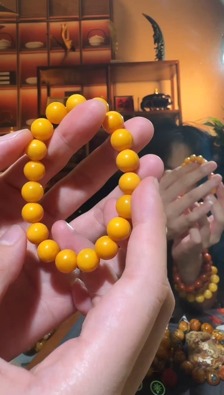 蜜蜡颈饰未镶嵌372天然蜜蜡珠宝奇石