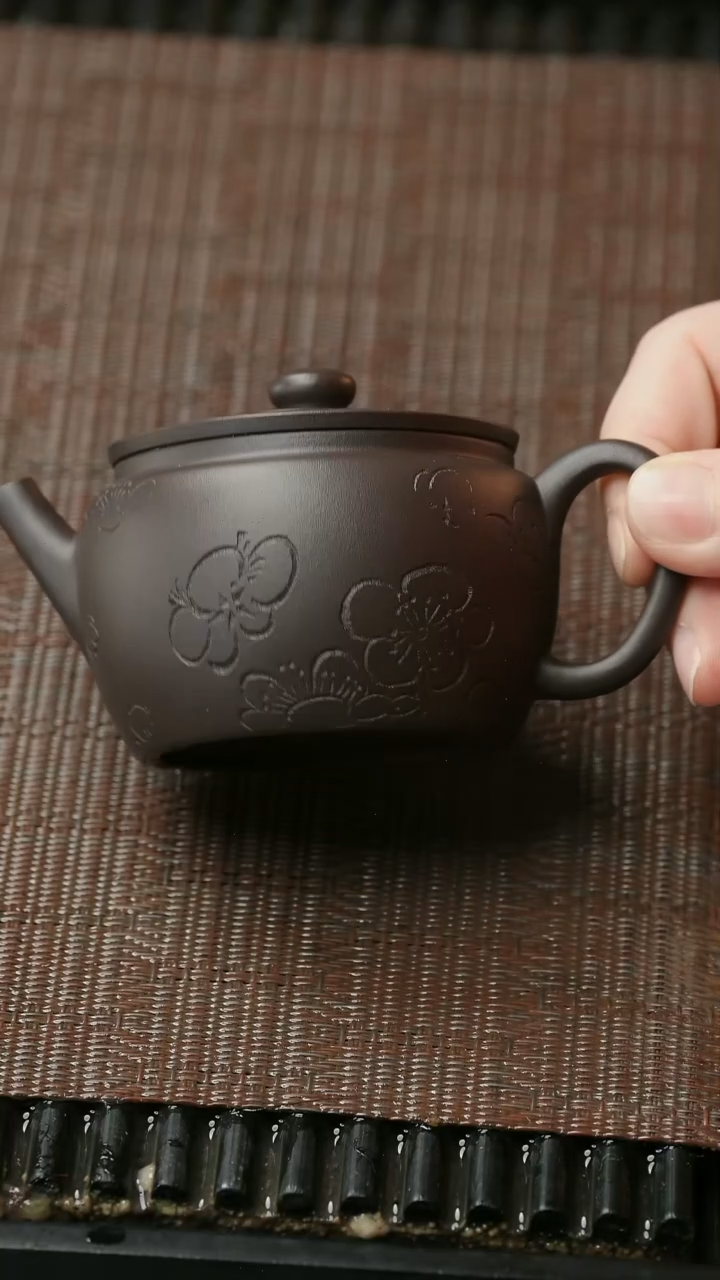 【闪购商品】紫砂茶壶五堂 莲意120cc-曼陀版