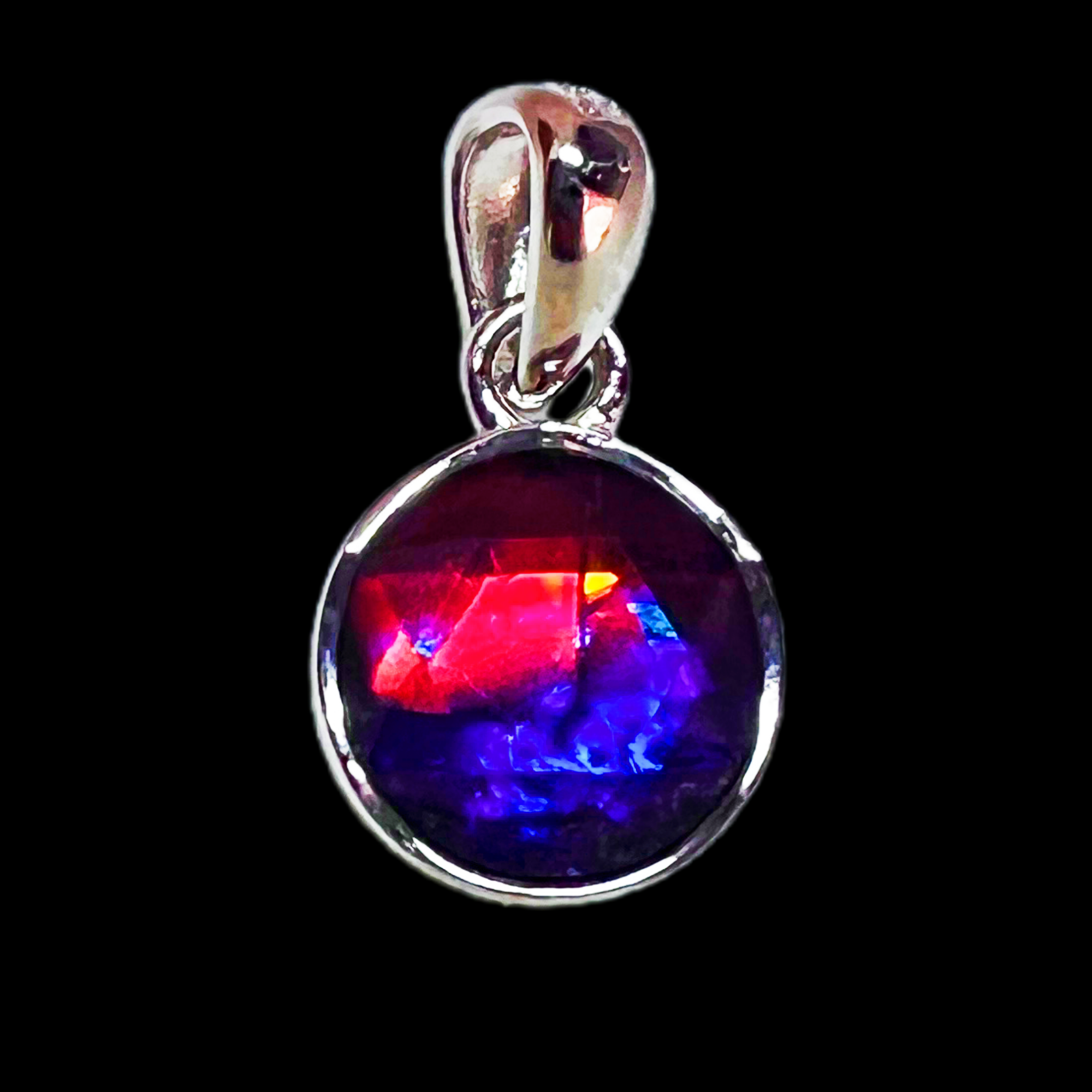 【斑彩-紫微帝星】9.5mm 粉紫 稀有 加拿大 N-23 贝壳创意饰品 A65