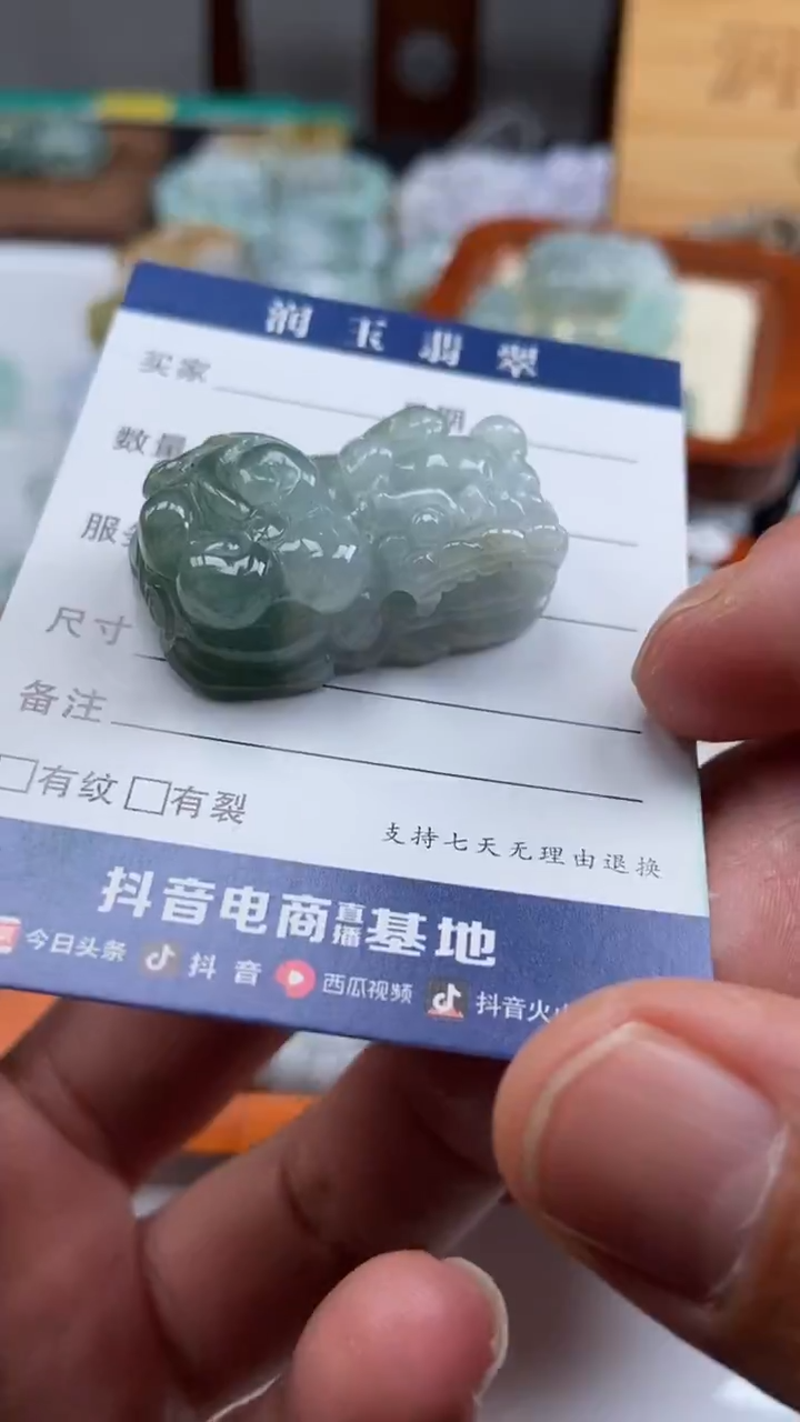 颈饰未镶嵌翡翠貔貅