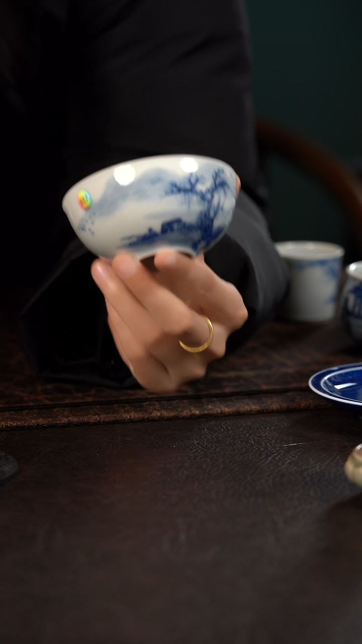 【闪购商品】杯山水普洱杯657内绘