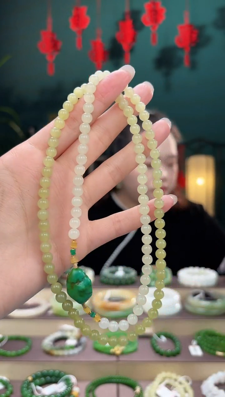 【闪购商品】和田玉项链未镶嵌卡6项链