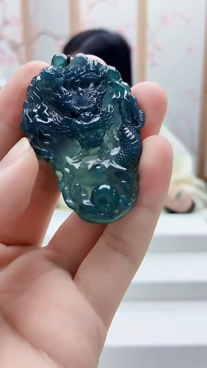 未镶嵌定制翡翠4852bb-毛货挂件33